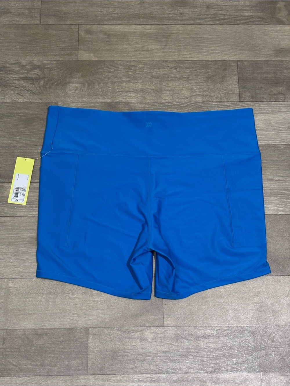 All In Motion Women's High-Rise Bike Shorts With Pockets Blue Size 2X - Picture 13 of 14